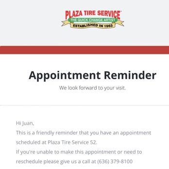 Plaza Tire Service - My appointment email - Auto Repair Near Me - O'Fallon, Missouri Plaza Tire Service - My appointment email - Auto Repair Near Me - O'Fallon, Missouri