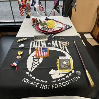 Chicago Pizza Kitchen - Chicago Pizza Kitchen.  Permanently reserved table for POW-MIA veterans. - Pizza Near Me - Albuquerque, New Mexico