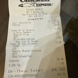 Who ever took this drive thru order: THANK YOU!