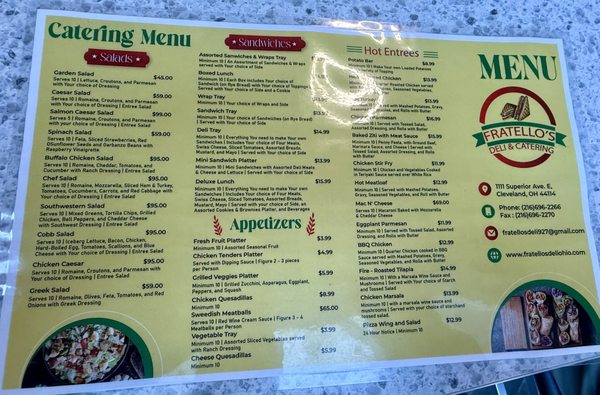 Menu photo 2 Fratello's Deli Cleveland, OH Menu photo 2 Fratello's Deli Cleveland, OH