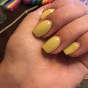 Urban Nails - asked for "coffin neon yellow short nails " - Nail Salons Near Me - Tallahassee, Florida Urban Nails - asked for "coffin neon yellow short nails " - Nail Salons Near Me - Tallahassee, Florida
