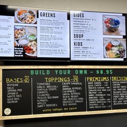 Good Bowl - Menu board