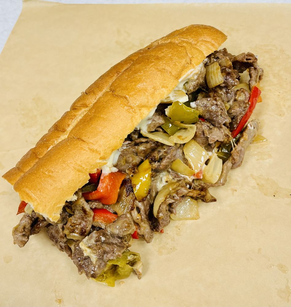 Food from Lucky’s Cheesesteak & Sub Shop