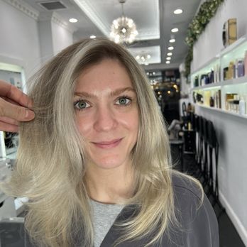 Davida Salon - my hair right after the appointment - Hair Extensions Near Me - New York, New York