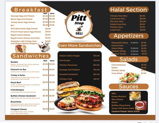 Menu photo 2 Pitt Stop Deli Pittston, PA