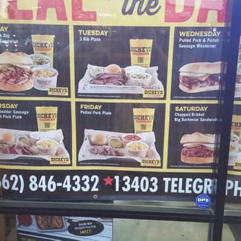Dickey's Barbecue Pit - Daily deals - Barbeque Near Me - Whittier, California Dickey's Barbecue Pit - Daily deals - Barbeque Near Me - Whittier, California