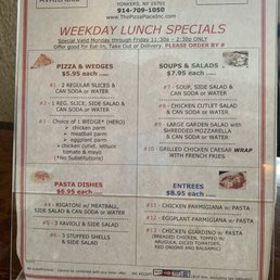 Weekday lunch Specials Weekday lunch Specials