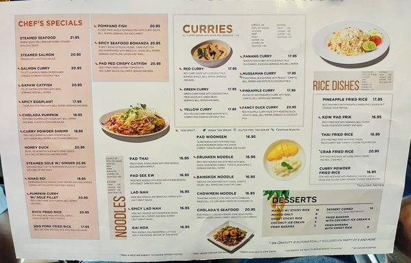 Menu photo 1 Cholada Thai Cuisine Long Beach Long Beach, CA Menu photo 1 Cholada Thai Cuisine Long Beach Long Beach, CA