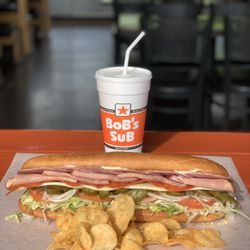 Bob's Sub - Senior Size #2 Spicy Italian with a side of Miss Vickie's Jalapeños Chips!