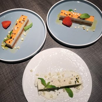 Uluh - Grapefruit/pistachio mousse and passion fruit/mango mousse - Tea Rooms Near Me - New York, New York Uluh - Grapefruit/pistachio mousse and passion fruit/mango mousse - Tea Rooms Near Me - New York, New York
