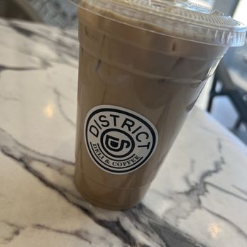 District Deli & Coffee - Iced Salted caramel latte - Coffee & Tea Near Me - Las Vegas, Nevada