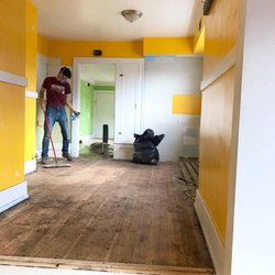 Michael Haas - HouseHack Seattle - Unearthing 100 year old for floors under linoleum in N. Beacon Hill