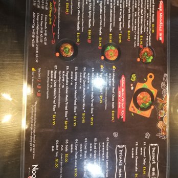 Noodlehead - Menu side A - Asian Fusion Near Me - Las Vegas, Nevada