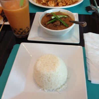 @ Thai BBQ - Beef Panang Curry and Thai Tea Boba - Thai Near Me - Murrieta, California