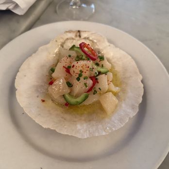 Neptune Oyster - Scallop crudo - Seafood Near Me - Boston, Massachusetts