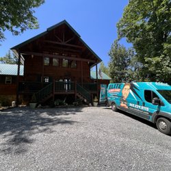 Elite Floor Care - Hardwood van out in Sevierville Tennessee cabin