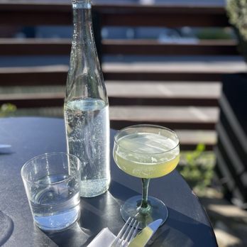 Hither Coffee & Goods - the Roofgarden, dolin vermouth, ginger, lime, tonic - Wine Bars Near Me - Ashland, Oregon Hither Coffee & Goods - the Roofgarden, dolin vermouth, ginger, lime, tonic - Wine Bars Near Me - Ashland, Oregon