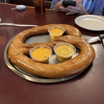 LT Evans Eatery & Drafthouse - Family size deep fried pretzel - American Near Me - Danville, Pennsylvania LT Evans Eatery & Drafthouse - Family size deep fried pretzel - American Near Me - Danville, Pennsylvania