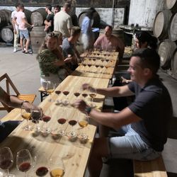 Churchill's Port - Port tasting in barrel room