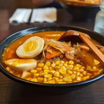 Marumen - Seafood ramen with added egg and corn - Ramen Near Me - Fairfax, Virginia