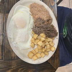 Pinto Bean - Barbacoa and eggs