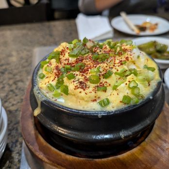 New Seoul Korean Charcoal BBQ - Steamed egg delicious!! - Korean Near Me - Des Plaines, Illinois