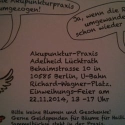 Akupunktur Praxis Adelheid Lüchtrath - Umzug und Neueröffnung