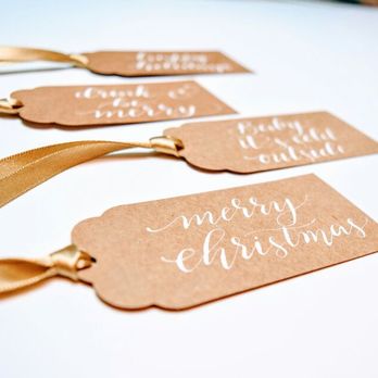 Paperloveme Calligraphy - Christmas gift tags - Calligraphy Near Me