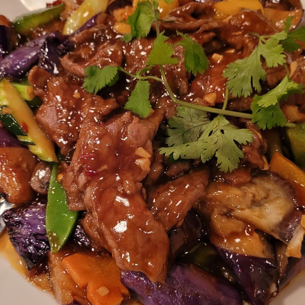 Rice Bistro - Eggplant w beef - Chinese Near Me - Port Orange, Florida Rice Bistro - Eggplant w beef - Chinese Near Me - Port Orange, Florida