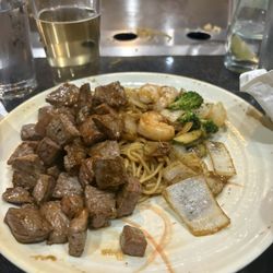 Steak and shrimp hibachi