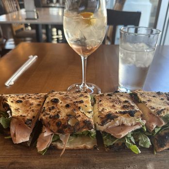 Settebello Pizzeria Napoletana - LIBRETTO MORTADELLA and a Spritz with elderflower and prosecco. - Pizza Near Me - Henderson, Nevada Settebello Pizzeria Napoletana - LIBRETTO MORTADELLA and a Spritz with elderflower and prosecco. - Pizza Near Me - Henderson, Nevada