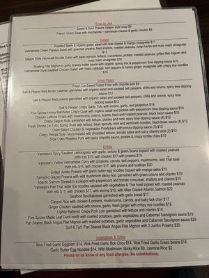 Menu photo 2 Vanessa's Bistro Berkeley, CA