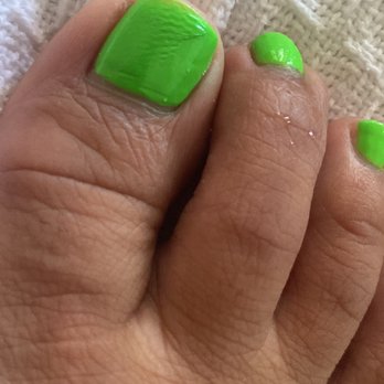 Monaco Hair and Nails - Pedicure on day 2. The cheap paint has marks in it even though I didn't wear a shoe until 24 hours later. - Hair Salons Near Me - Dublin, California Monaco Hair and Nails - Pedicure on day 2. The cheap paint has marks in it even though I didn't wear a shoe until 24 hours later. - Hair Salons Near Me - Dublin, California