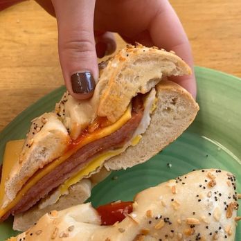 Lil Pickles Hot Bagels & Deli - pork roll egg and cheese - Bagels Near Me - Bedminster, New Jersey