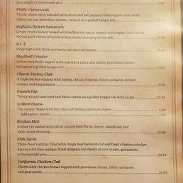 menu, sandwiche items menu, sandwiche items
