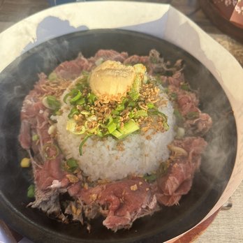 Sizzling Lunch - Garlic Beef Pepper Rice - Japanese Near Me - San Jose, California Sizzling Lunch - Garlic Beef Pepper Rice - Japanese Near Me - San Jose, California