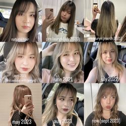 Butterfly Loft Salon and Spa - My hair journey - went from blonde to super blonde and now going back to brunette!