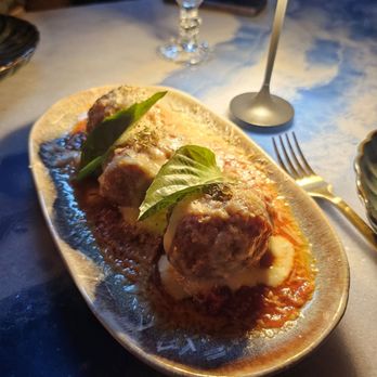 V Modern Italian - Marinara Meatballs - Italian Near Me - Charleston, South Carolina V Modern Italian - Marinara Meatballs - Italian Near Me - Charleston, South Carolina