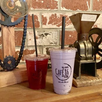 Cafe 86 - Hibiscus Cooler & Ube Monster - Desserts Near Me - Las Vegas, Nevada Cafe 86 - Hibiscus Cooler & Ube Monster - Desserts Near Me - Las Vegas, Nevada
