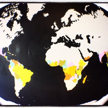 Propeller Coffee - Map/mural of coffee growing regions - Coffee & Tea Near Me - Toronto, Ontario