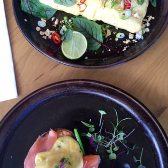 Morning After - The crab omelette and eggs benedict at Morning After in West End - Coffee & Tea Near Me - Brisbane, QLD Morning After - The crab omelette and eggs benedict at Morning After in West End - Coffee & Tea Near Me - Brisbane, QLD