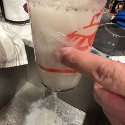 Broken cup for my Oreo milkshake.