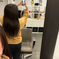E'studio - before my hair cut and my ends are ratty