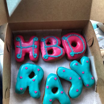 Earnest Donuts - Hbd donuts for my sister-in-law. - Donuts Near Me - Lewisville, Texas