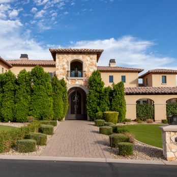 Pristine Green - Elegant front yard landscaping in Queen Creek, designed to boost curb appeal with lush greenery and low-maintenance plants. - Tree Services Near Me - Gilbert, Arizona