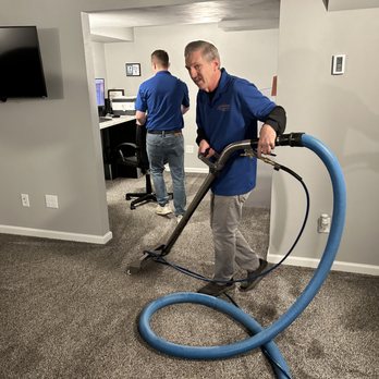 Advanced Carpet Care - Corey and Tim working on another "squeaky clean" carpet job. - Carpet Cleaning Near Me - Green Bay, Wisconsin