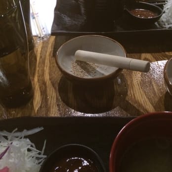 Mr.Tonkatsu - Sesame seeds to grind using the wooden mortar. It's for the sauce! - Japanese Near Me - Toronto, Ontario Mr.Tonkatsu - Sesame seeds to grind using the wooden mortar. It's for the sauce! - Japanese Near Me - Toronto, Ontario