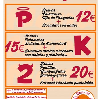 Pk2 - Menú de grupos - Tapas Bars Near Me - Valencia, V