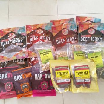 The Beef Jerky Store - My favorite ORIGINAL & TERIYAKI CRISPY BEEF JERKY (1.5oz for $4.50, 3oz for $7.95, 7oz for $16.50). - Specialty Food Near Me - Las Vegas, Nevada The Beef Jerky Store - My favorite ORIGINAL & TERIYAKI CRISPY BEEF JERKY (1.5oz for $4.50, 3oz for $7.95, 7oz for $16.50). - Specialty Food Near Me - Las Vegas, Nevada