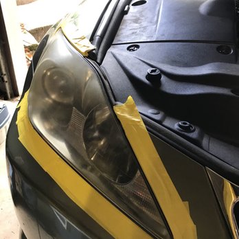 Jon's Headlight Restoration - Before - Windshield Installation & Repair Near Me